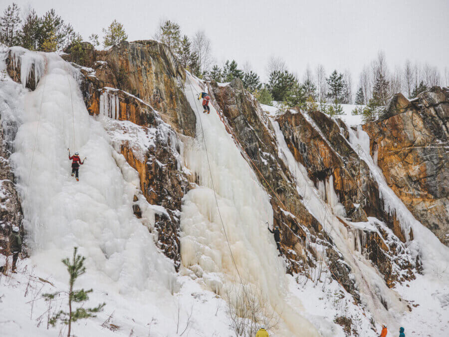 Isklättring i Stockholm