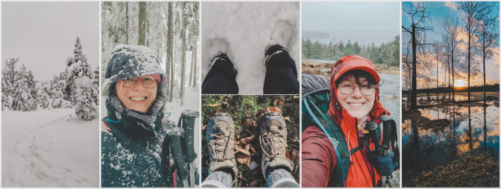 3. Hiking collage