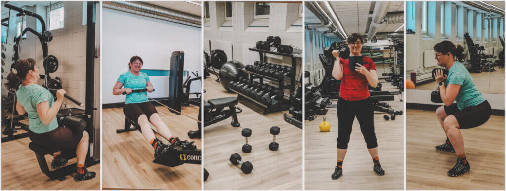 7. Gym collage