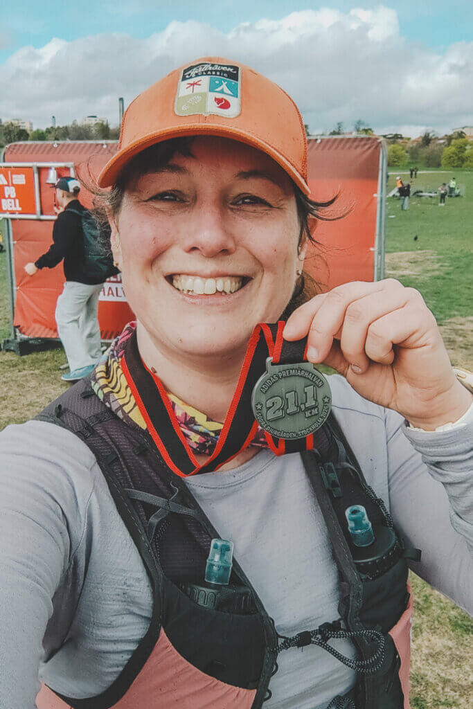 9. Running half marathon